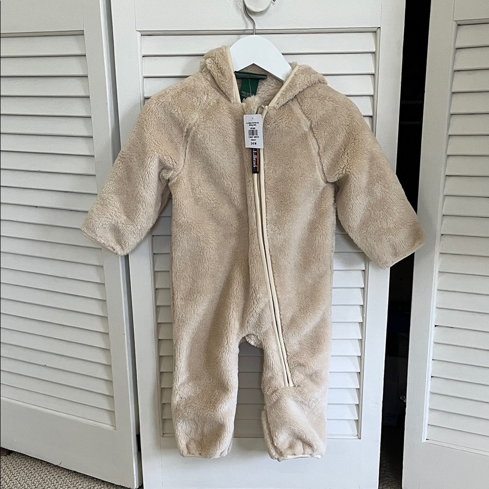 NWT - Infants' L.L.Bean Hi-Pile Fleece Bunting, 3-6 month